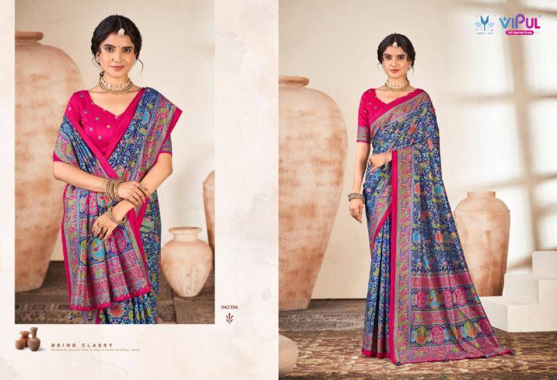 Vipul ivory silk vol-18 Saree suppliers in Hyderabad